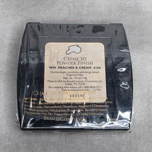 BeautiControl Creme To Powder Finish Foundation WM Peaches & Cream 6166 SEALED